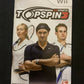 Top Spin 3  - Nintendo Wii with Manual  Game PAL - Play /w Motion Control Tennis