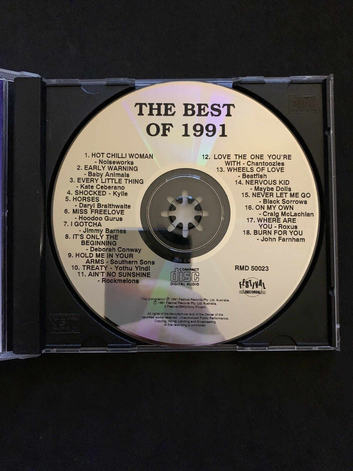 The Best Of '91 - All Australian Artists (CD) Jimmy Barnes, Hoodo Gurus, Noise..