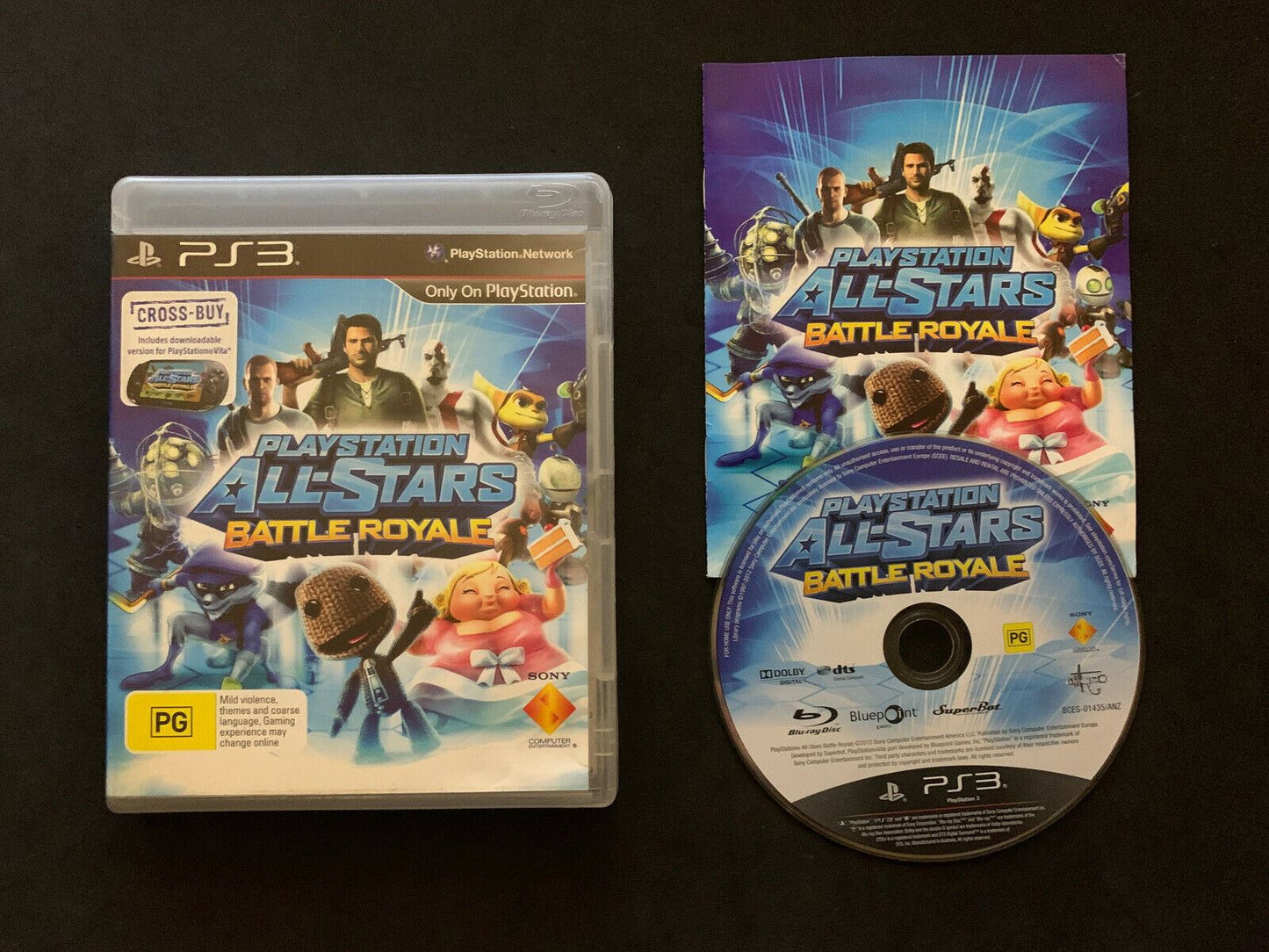 Playstation All Stars Battle Royale - PS3 Game Including Manual