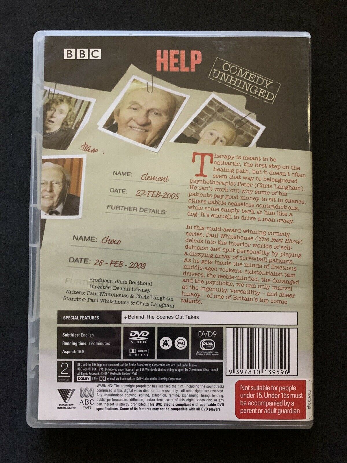Help (DVD, 2005) BBC TV Comedy - Chris Langham, Paul Whitehouse - Region 4