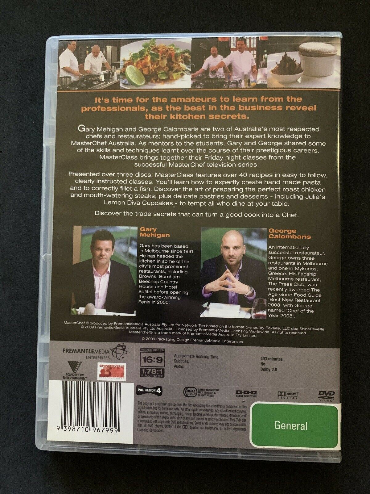 MasterChef Australia - MasterClass (DVD, 3-Disc Set) Region 4