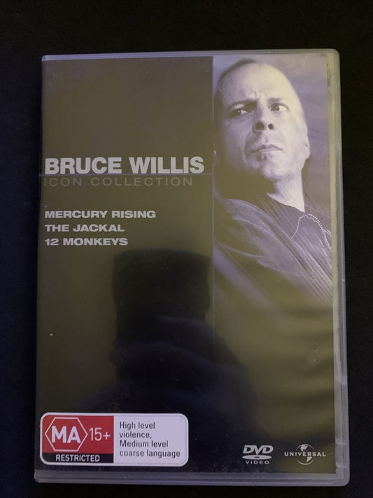 Bruce Willis Icon Collection: Mercury Rising, The Jackal, 12 Monkeys  (3x DVD)
