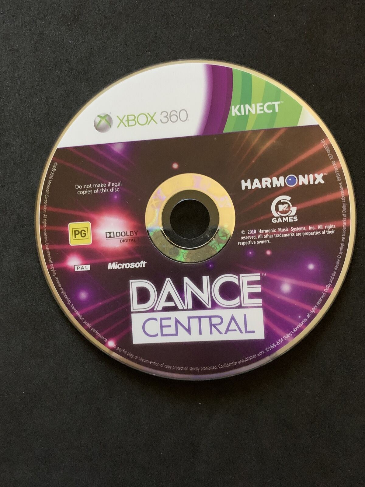 Dance Central - Xbox 360 PAL Kinect Game Complete with Manual