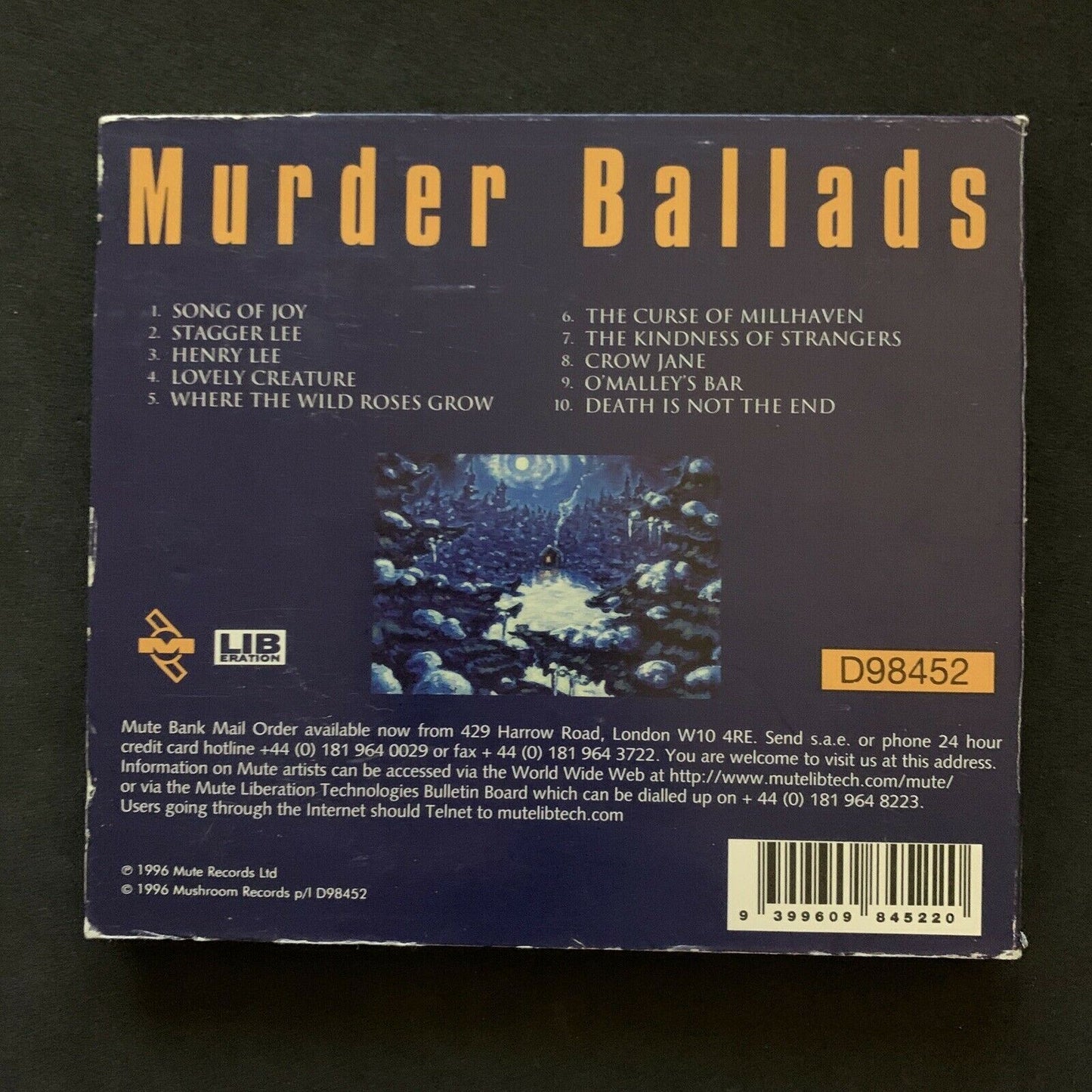 Nick Cave And The Bad Seeds ‎– Murder Ballads CD