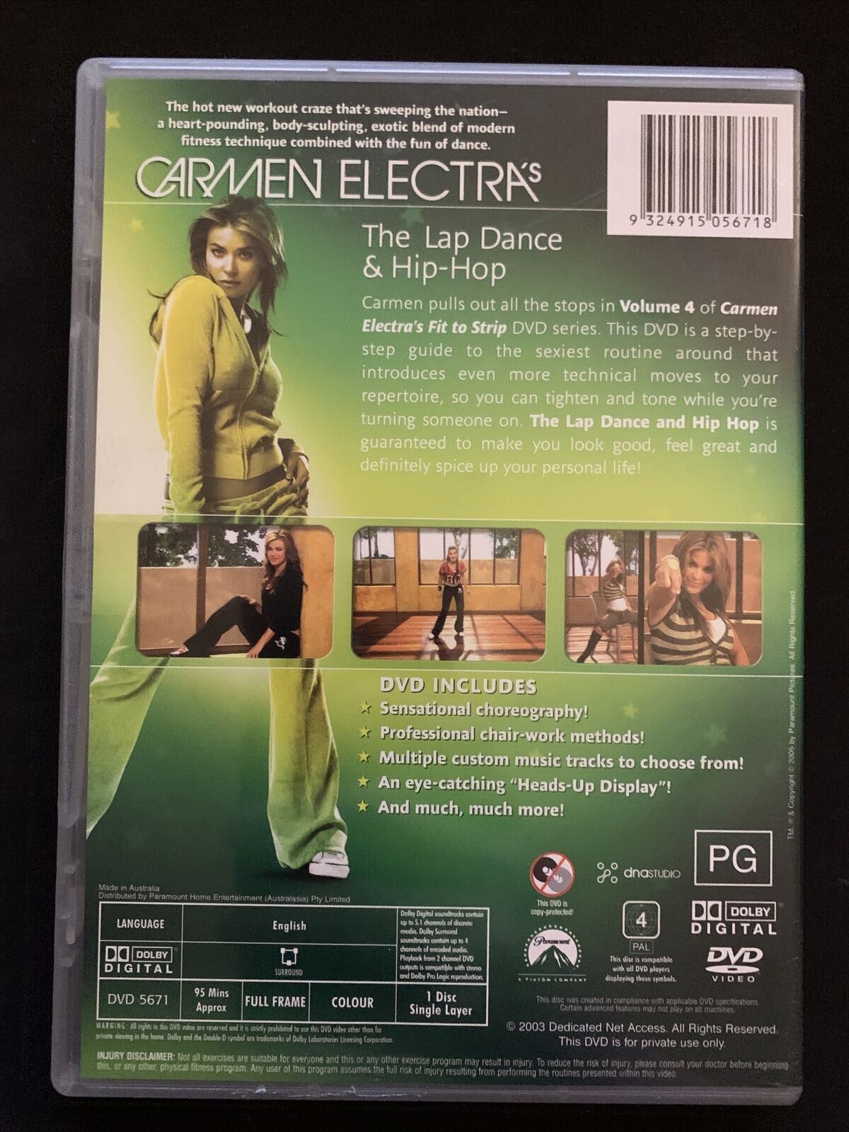 Carmen Electra Fit To Strip Vol 4 DVD 2006 Retro Unit