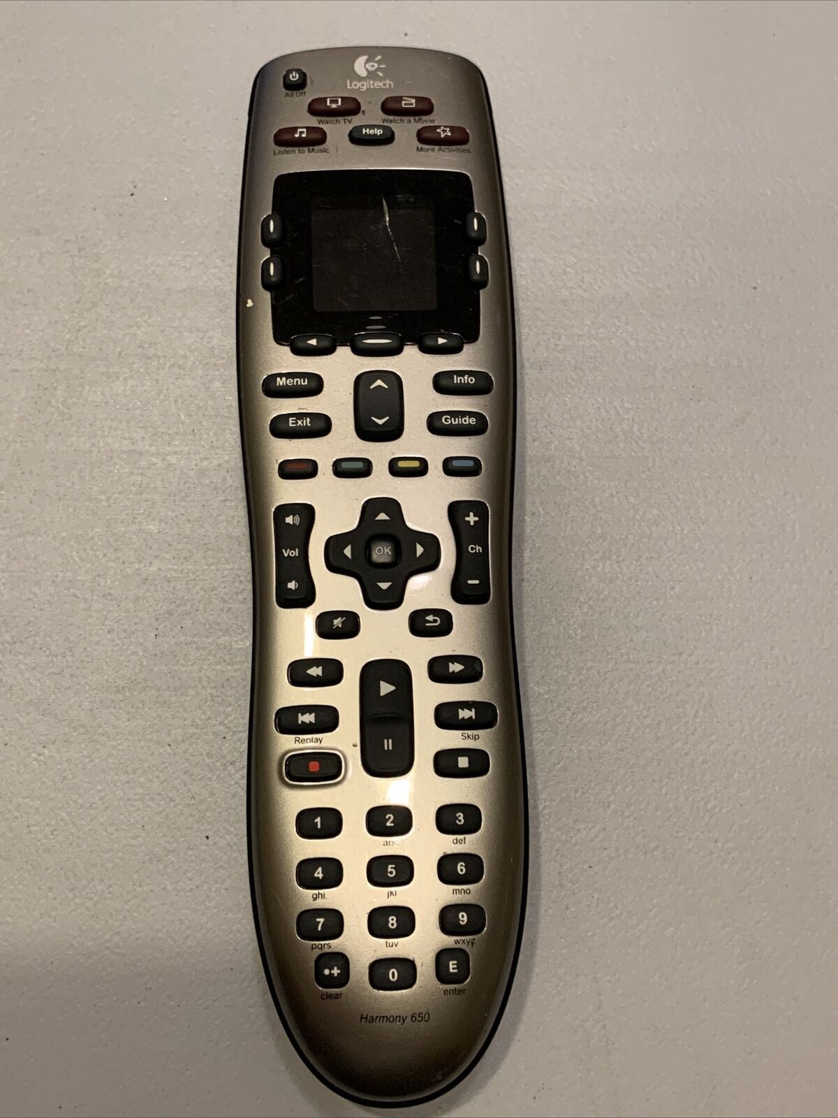 Logitech Harmony 650 Universal Remote Control - Grey