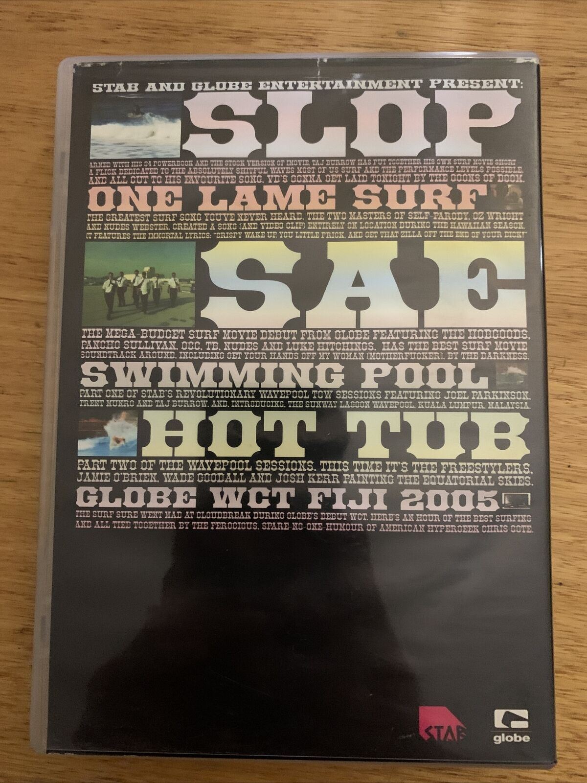 Slop Sae Hot tub - One Lame Surf - Swimming Pool -  Globe WCT Fiji 2005 (DVD)