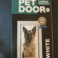 Animalistic Aluminium Pet Door White Large 30cmx58cm