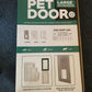 Animalistic Aluminium Pet Door White Large 30cmx58cm