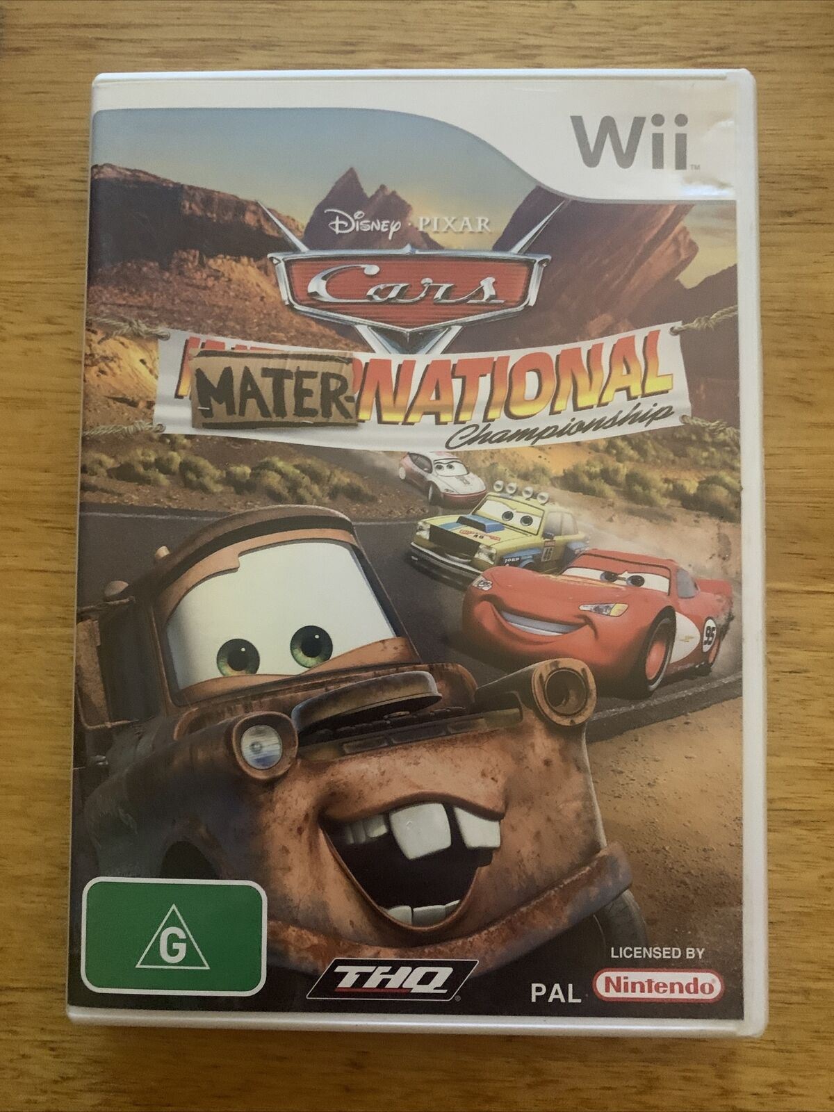 Disney Pixar Cars Mater-National Championship - Nintendo Wii Game PAL /w Manual
