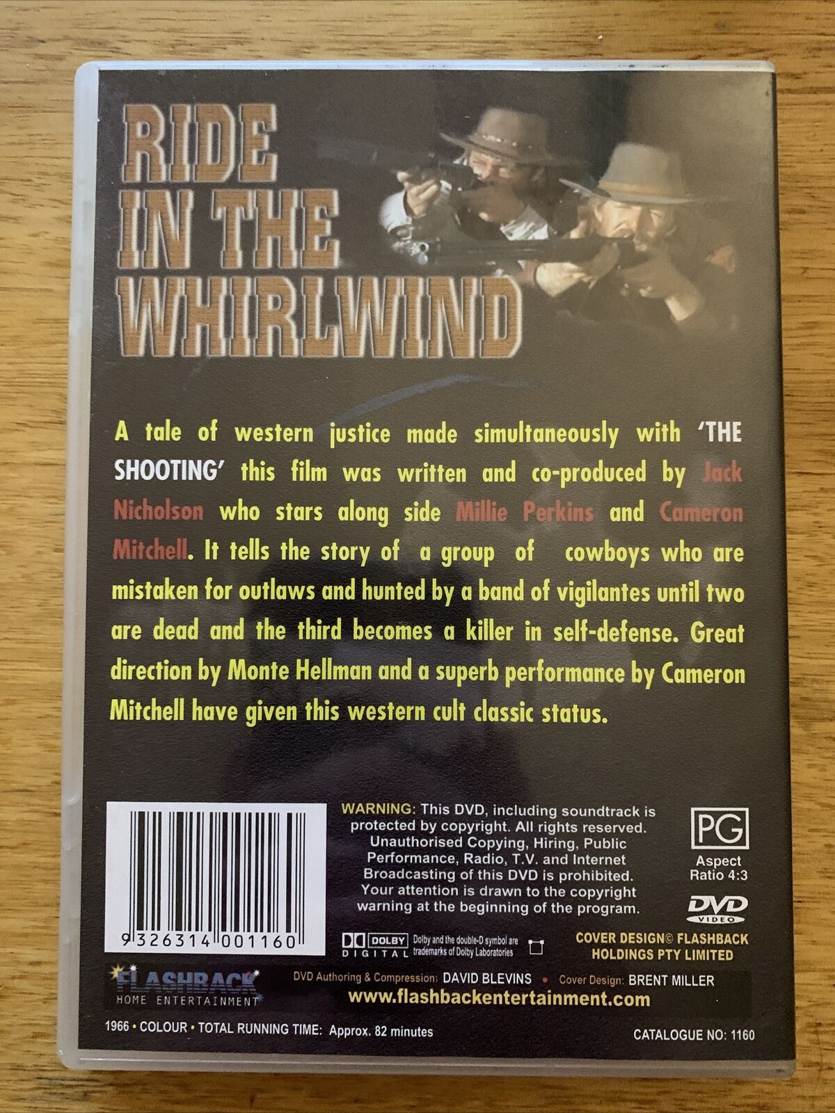 Ride In The Whirlwind (DVD, 1966) Jack Nicholson, Cameron Mitchell