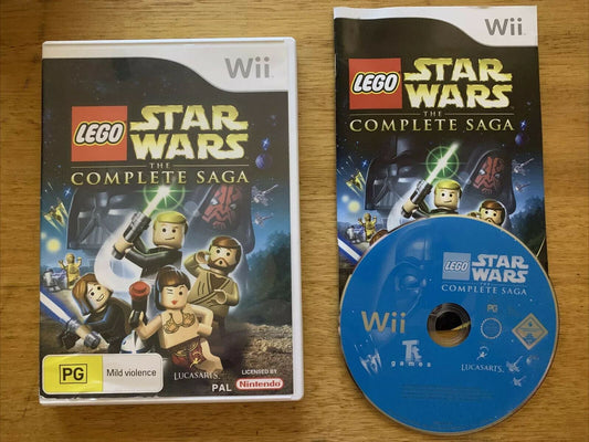 Lego Star Wars The Complete Saga - Nintendo Wii Game PAL with Manual