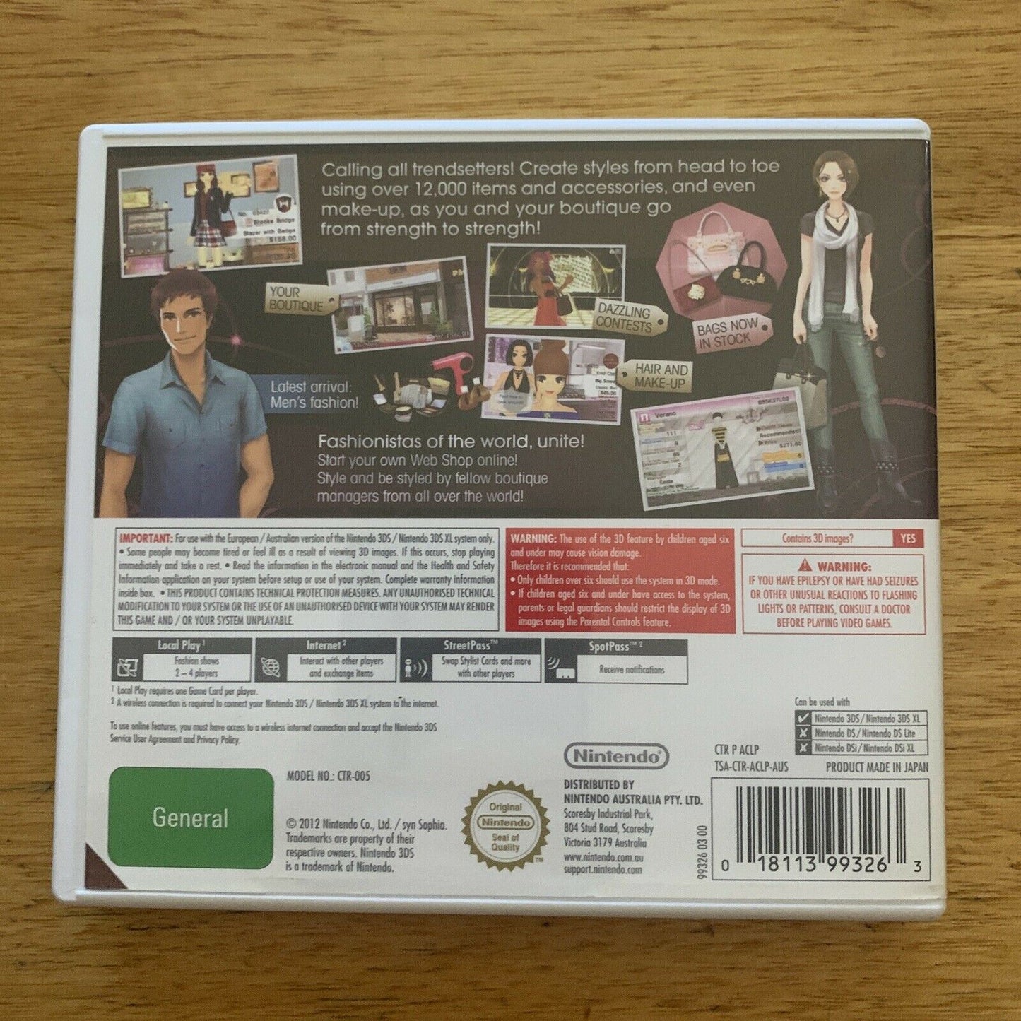 New Style Boutique - Nintendo 3DS complete with Manual