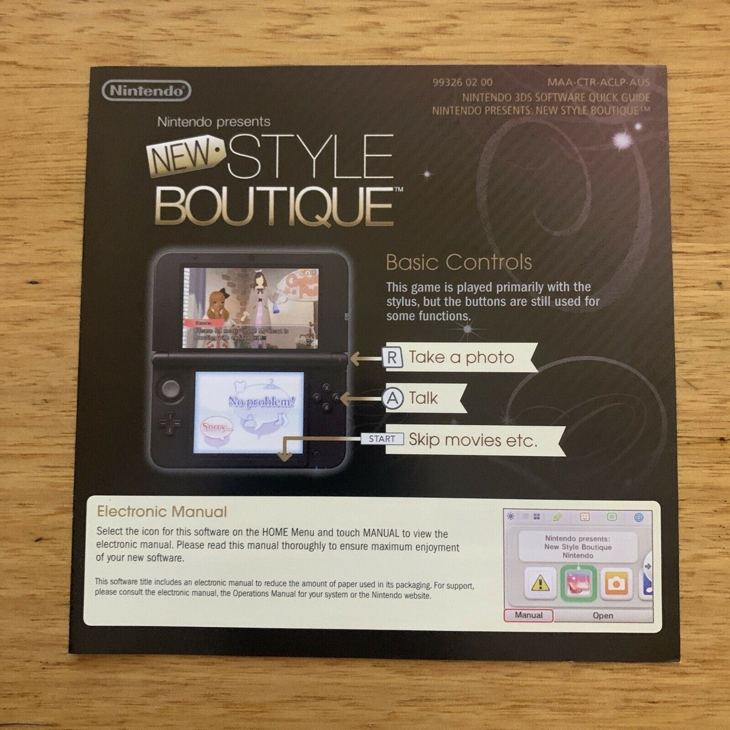 New Style Boutique - Nintendo 3DS complete with Manual