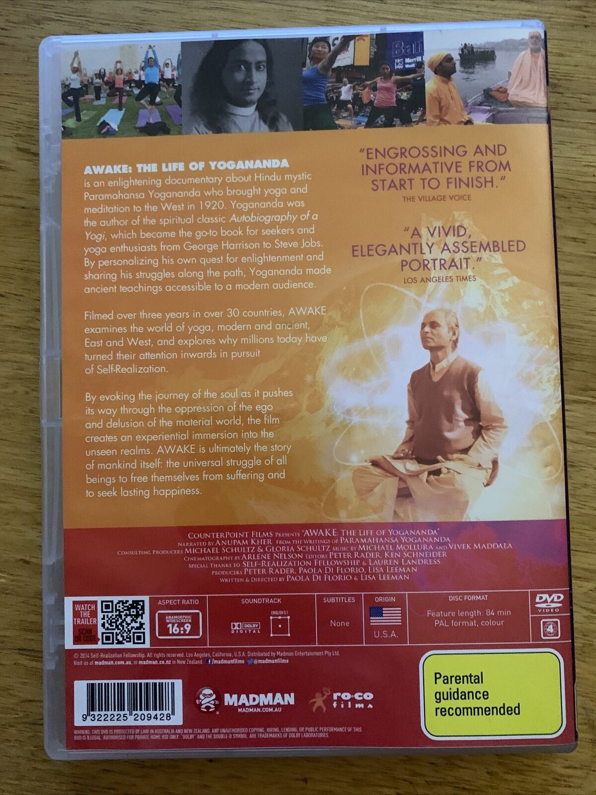 The Awake - Life Of Yogananda (DVD, 2014) Paramahansa Yogananda Region 4