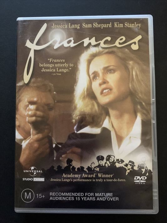Frances (DVD, 1982) Jessica Lange, Sam Shepard, Kim Stanley - Region 4