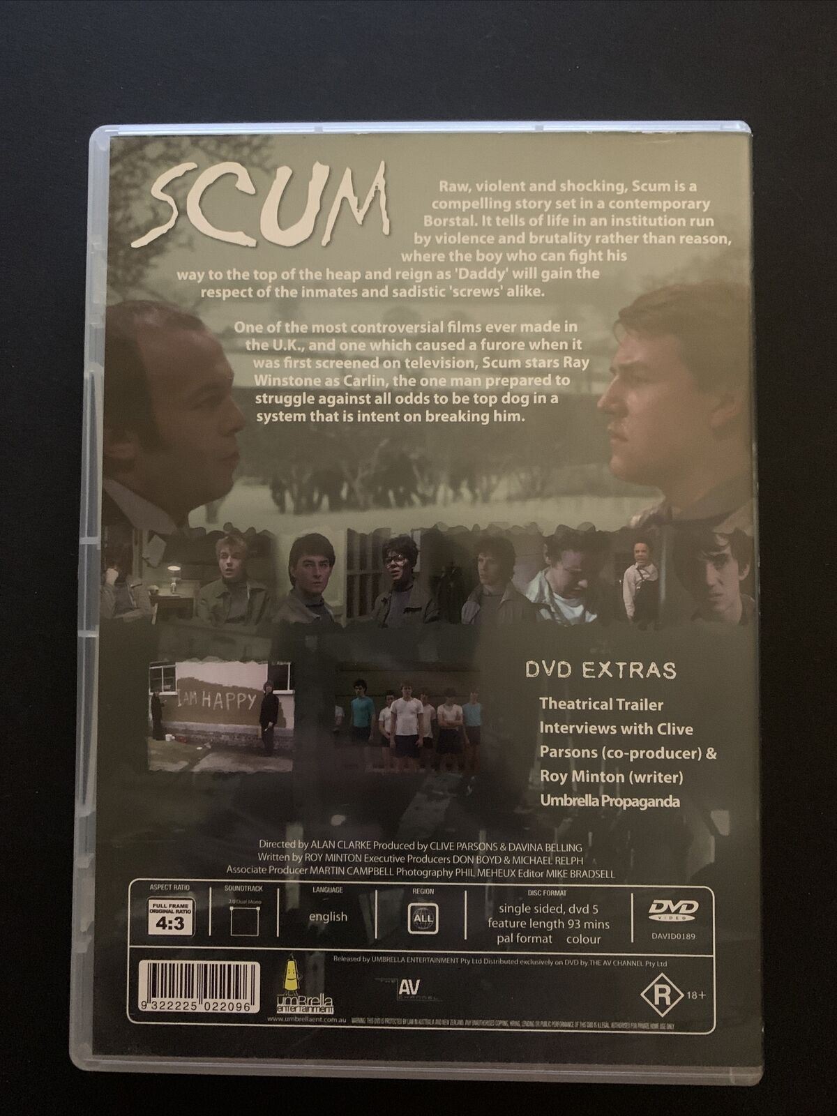 Scum (DVD, 1979) Ray Winstone, Mick Ford, Julian Firth - All Regions