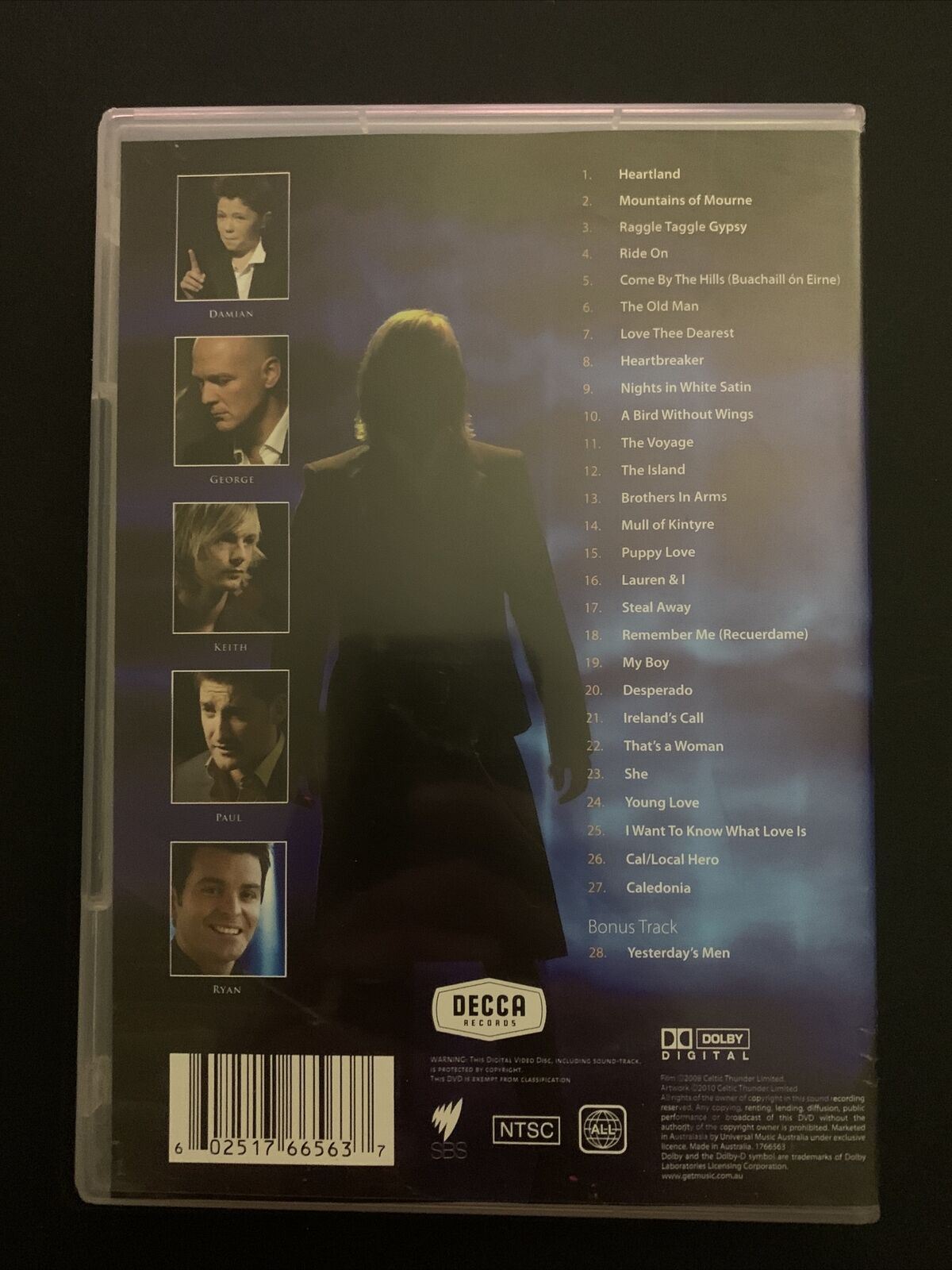 Celtic Thunder - The Show (DVD) Irish Celtic Music