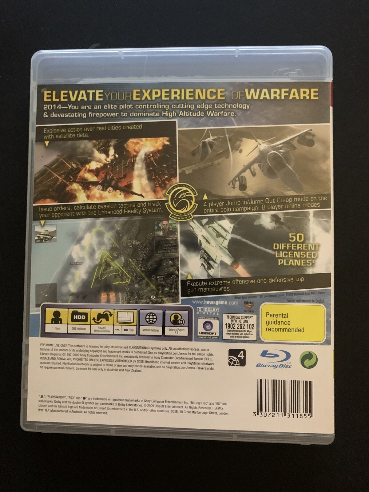 Tom Clancy’s HAWX - PS3 Playstation 3 + Manual Flight Combat Game