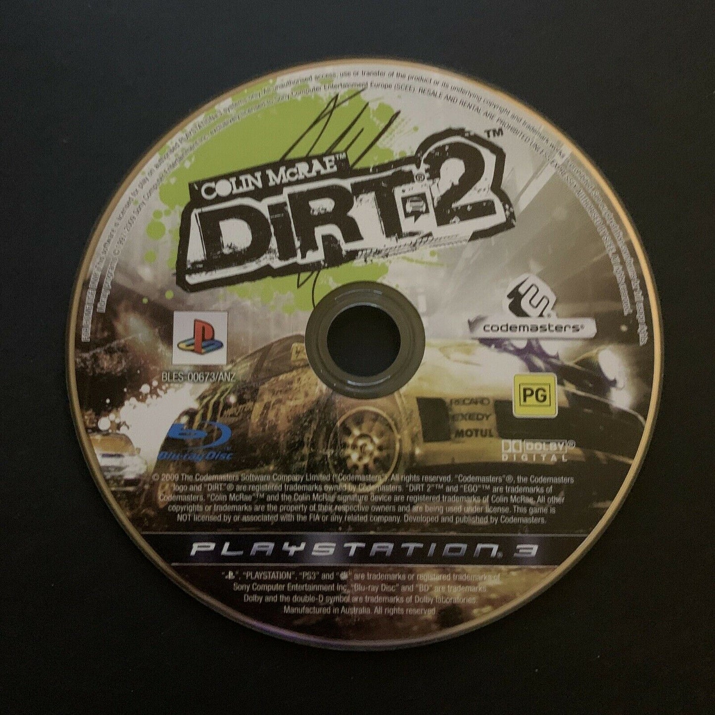 Colin McRae DiRT 2 - PS3 Game with Manual