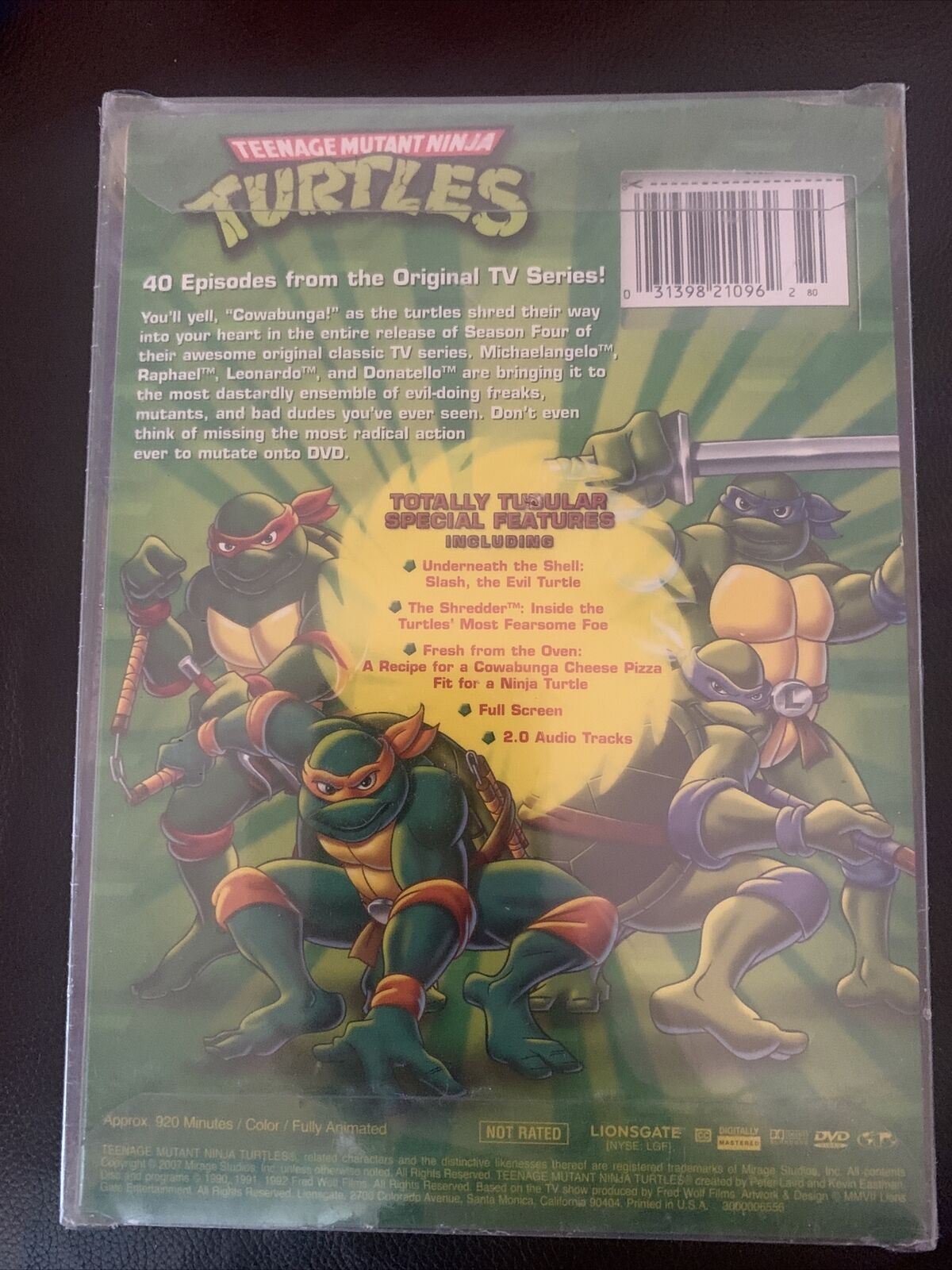 *New Sealed* Teenage Mutant Ninja Turtles - Original Series Season 4 (DVD) Reg.1