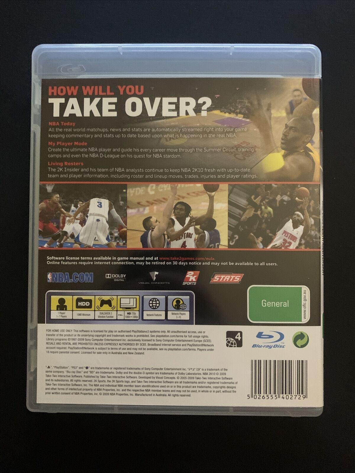 NBA 2K10 (Kobe Bryant Cover) - PS3 Playstation 3 Game with Manual