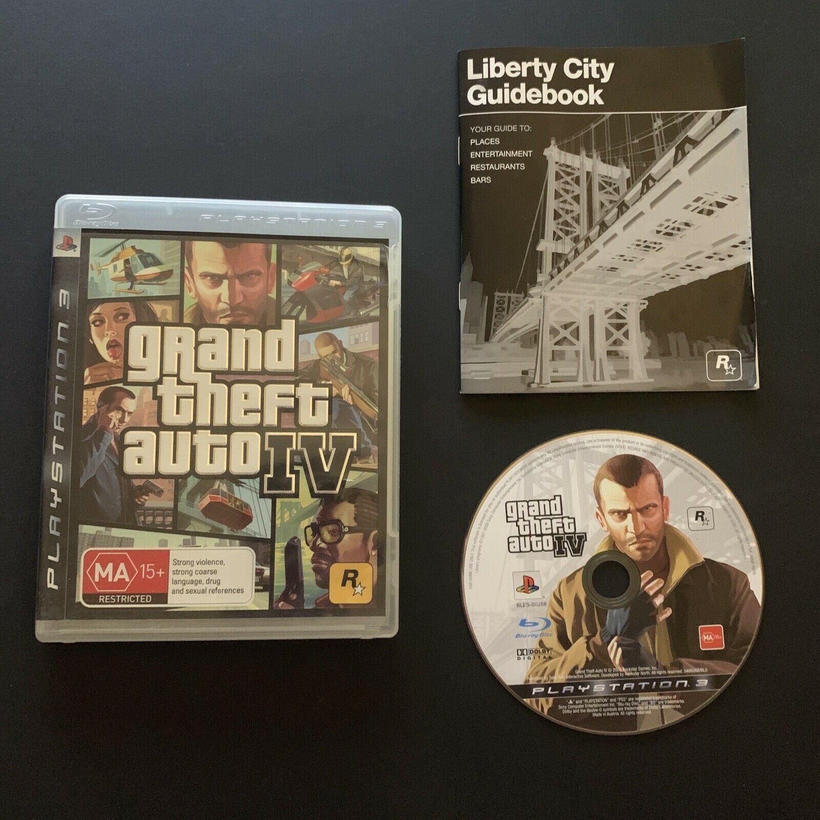 Grand Theft Auto IV 4 - Sony PS3 Playstation 3 + Manual GTA 4 – Retro Unit