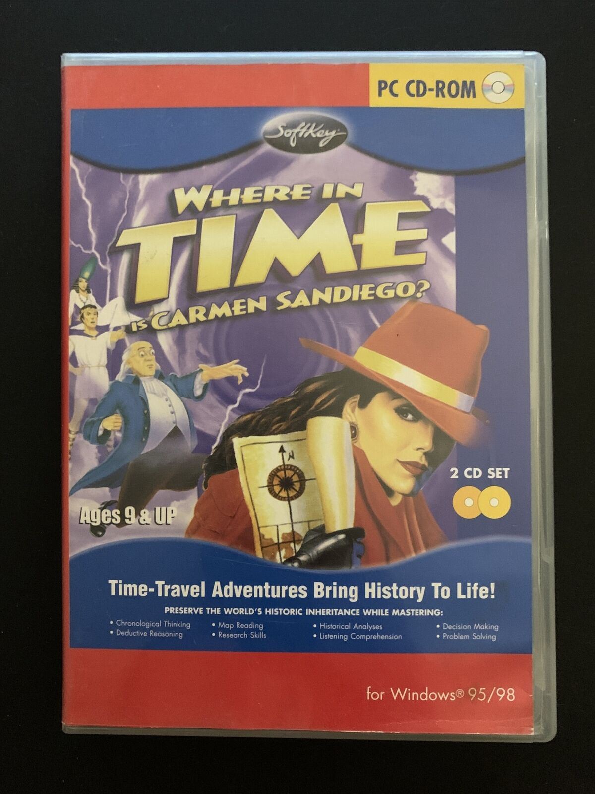 Where In Time Is Carmen Sandiego? - PC CD-ROM Windows Game