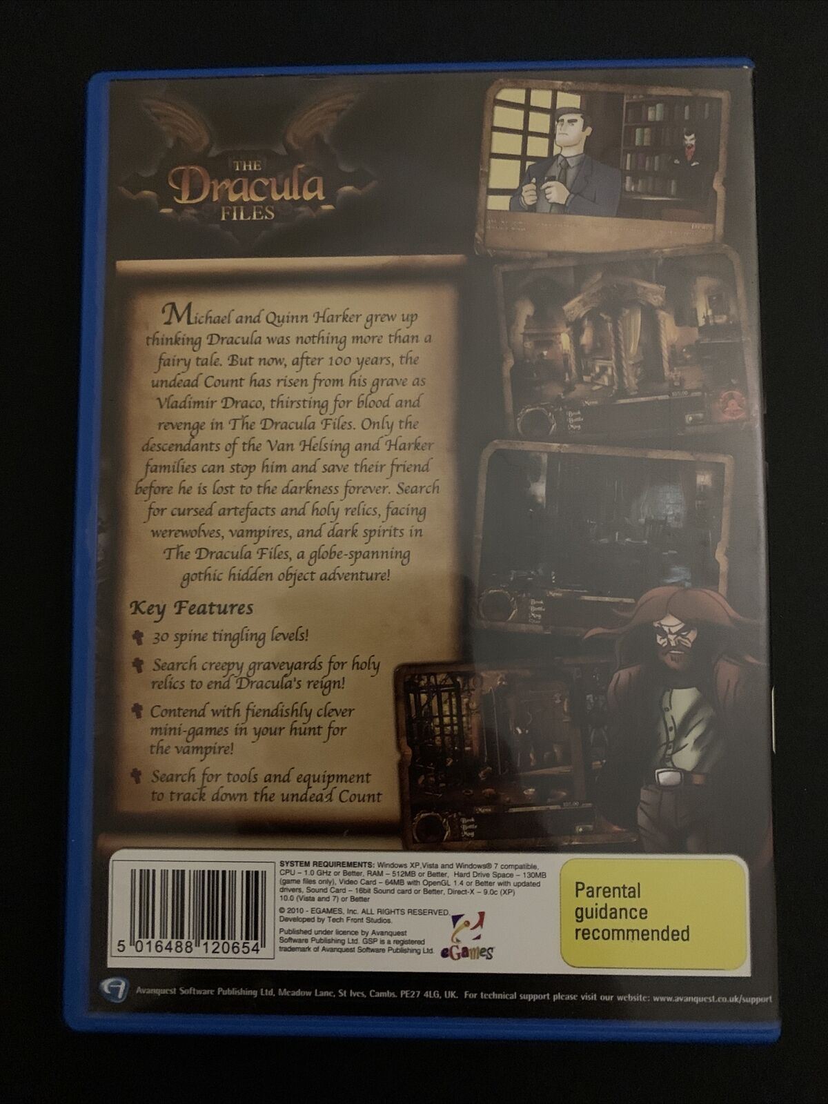 2x Games: The Dracula Files +  Mahjong Quest - PC Hidden Object Game