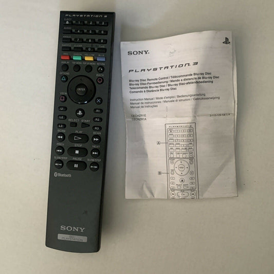 Genuine OFFICIAL Sony PlayStation 3 CECHZR1A Blu-ray Remote Control PS3