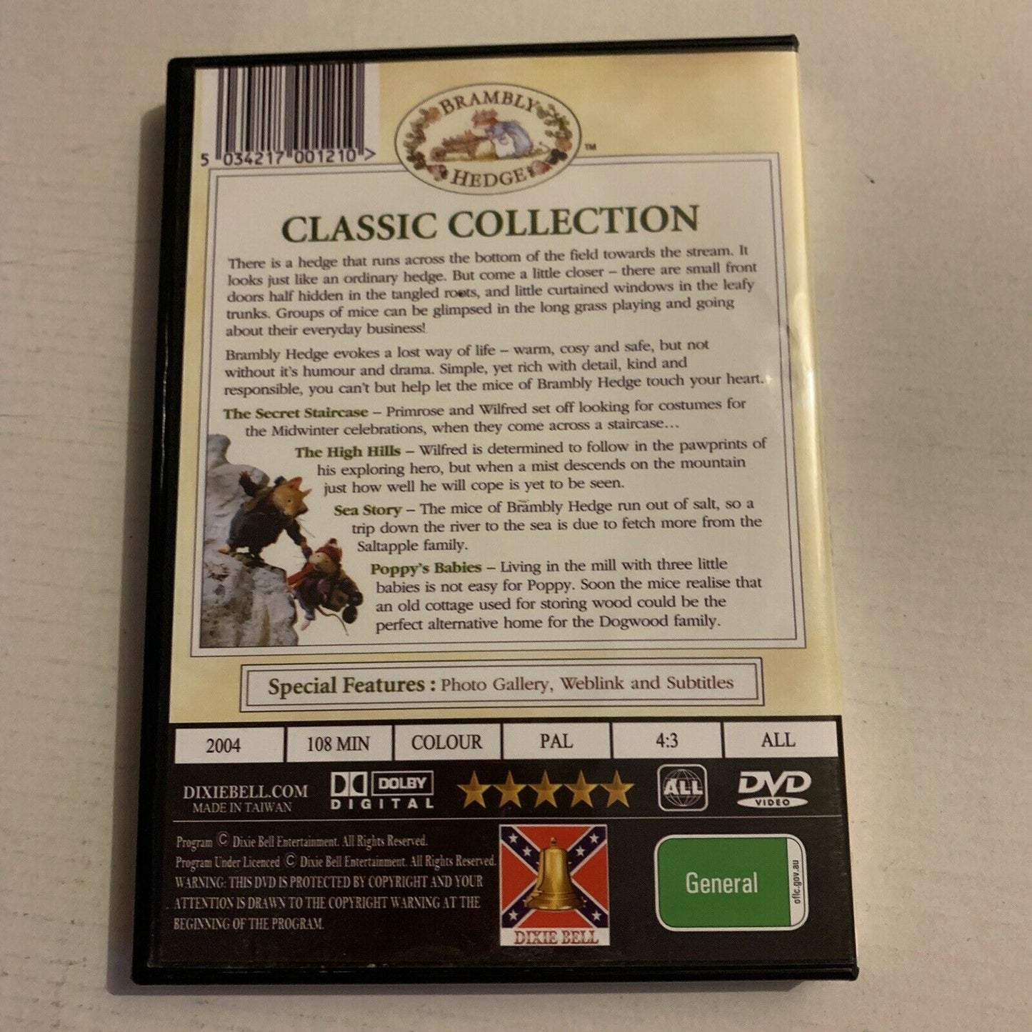 Brambly Hedge: Classic Collection (DVD, 2004) Robert Lindsay, Neil Morrissey