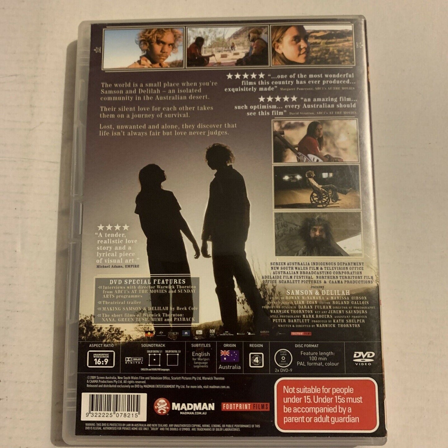 *Signed Cover* Samson & Delilah (DVD, 2009, 2-Disc Set)   Region 4