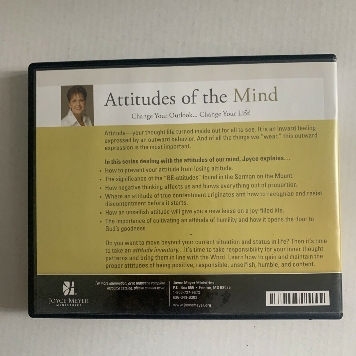 Attitudes Of The Mind: Change Your Outlook Change Your Life - Joyce Meyer CD