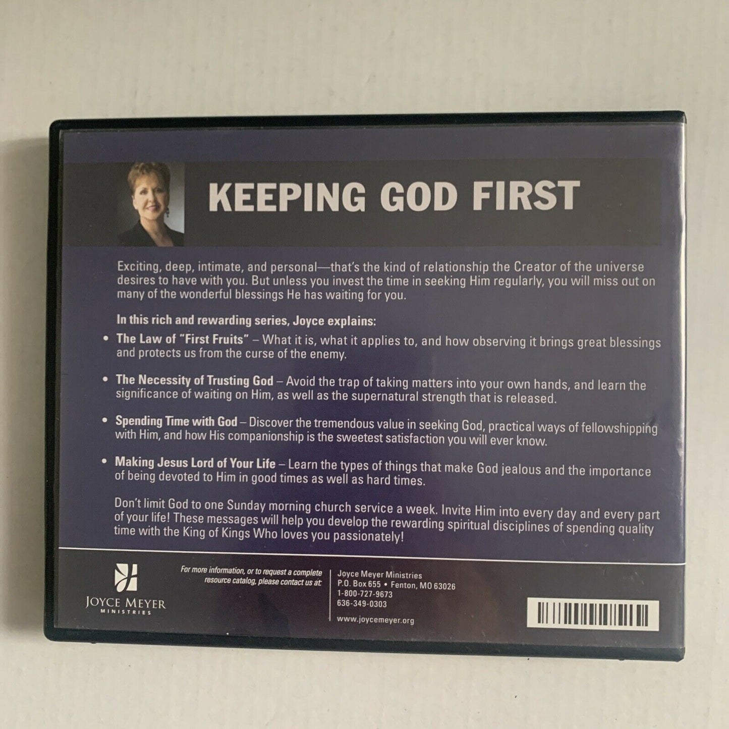 Keeping God First - Joyce Meyer CD 4-Disc