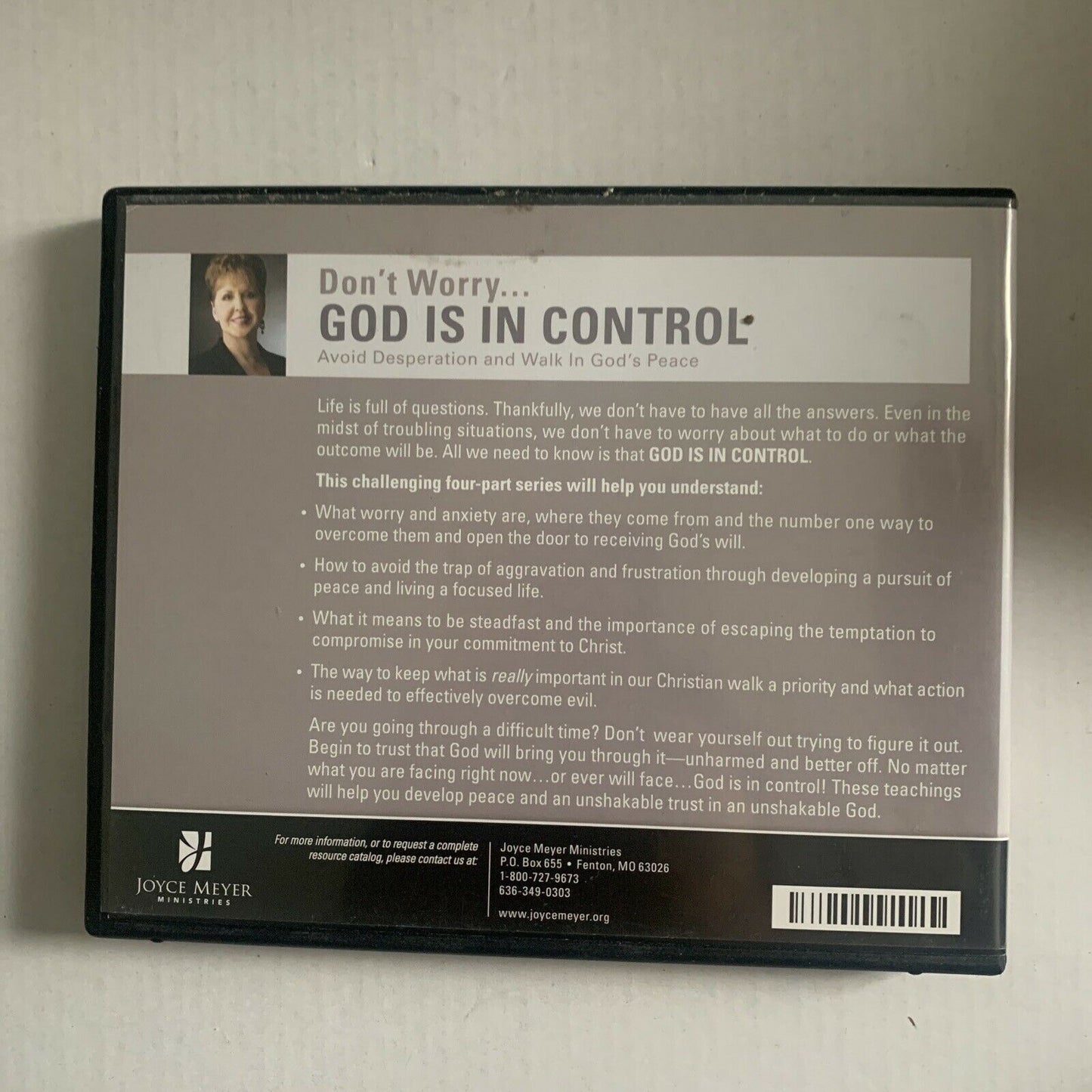 Don't Worry... God Is In Control - Joyce Meyer (CD, 4-Disc)