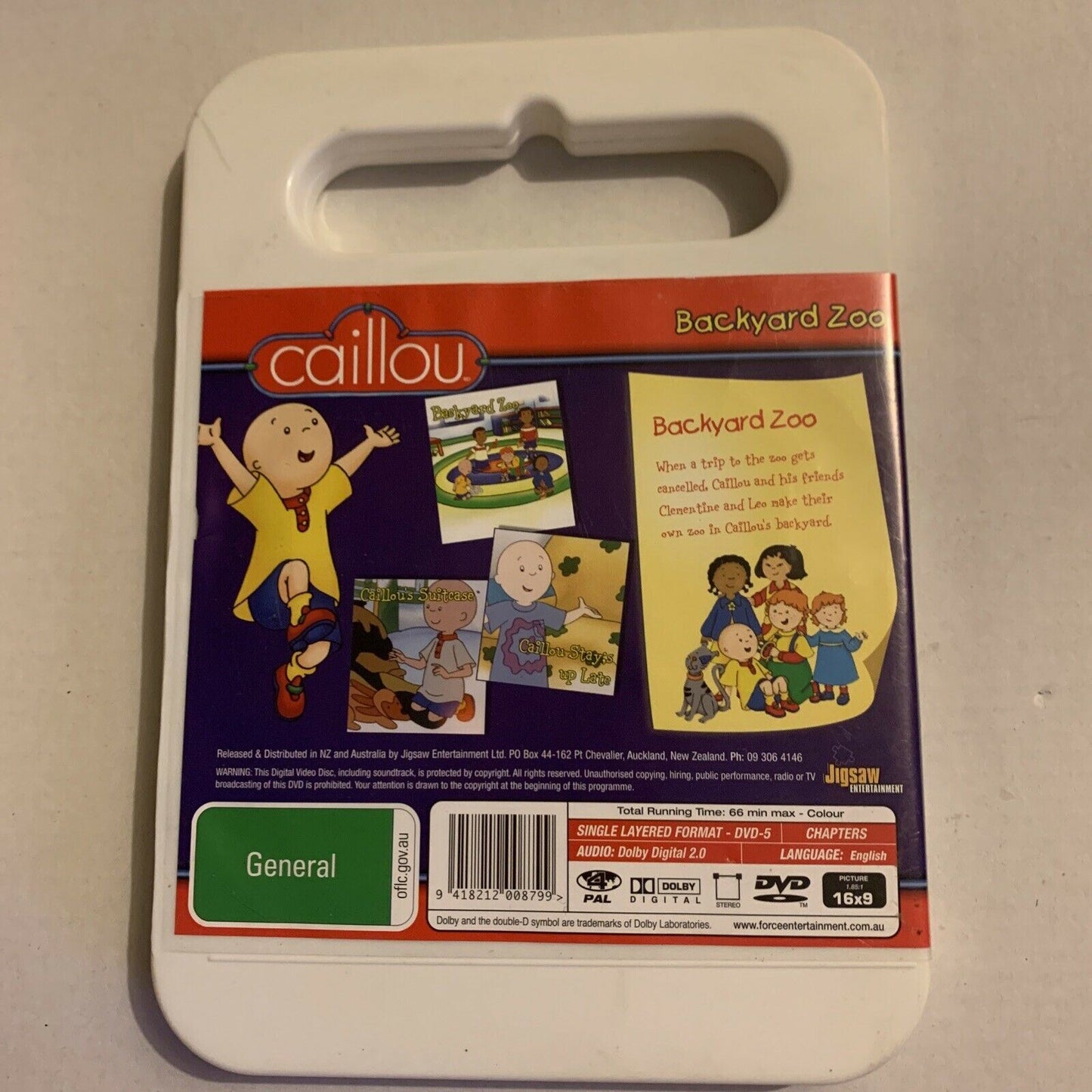 Caillou - Caillou In Space & Backyard Zoo (DVD, 2-Disc)