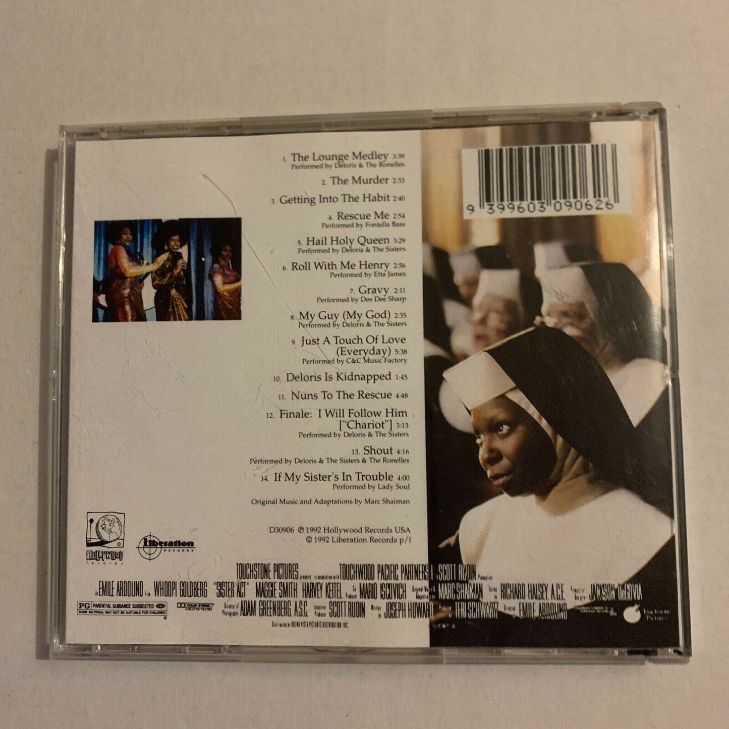 Sister Act - Original Movie Soundtrack (CD, 1992)