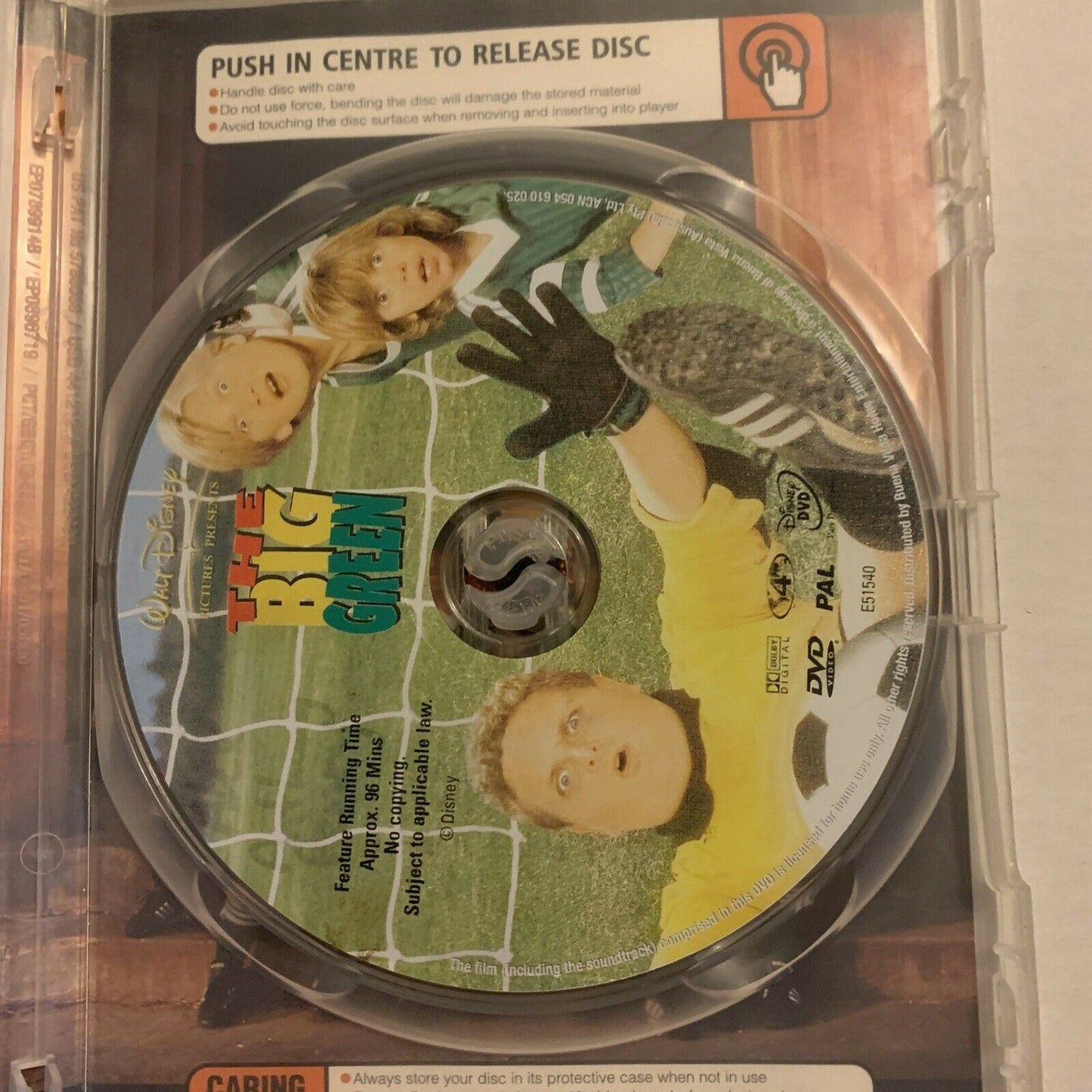 The Big Green (DVD, 1995) Steve Guttenberg, Olivia d'Abo. Region 4,2