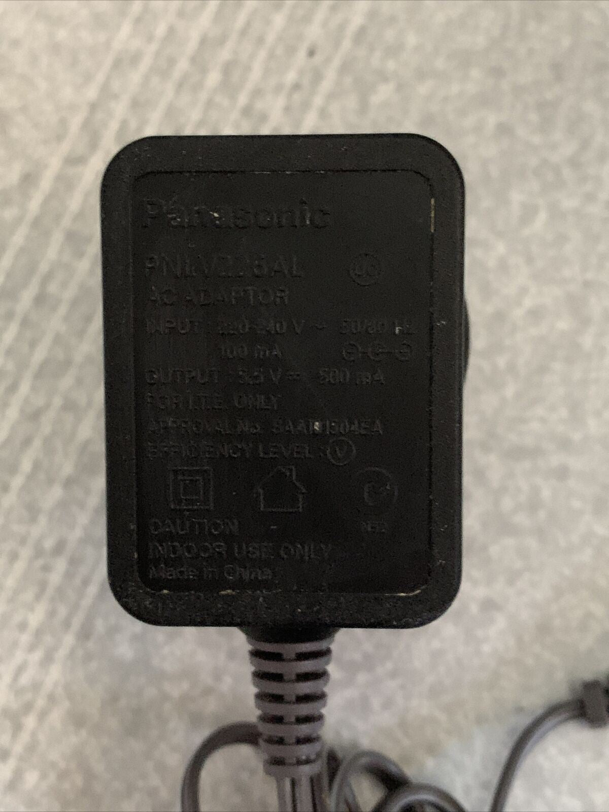 Genuine Panasonic PNLV226AL AC Adaptor 5.5v 500mA