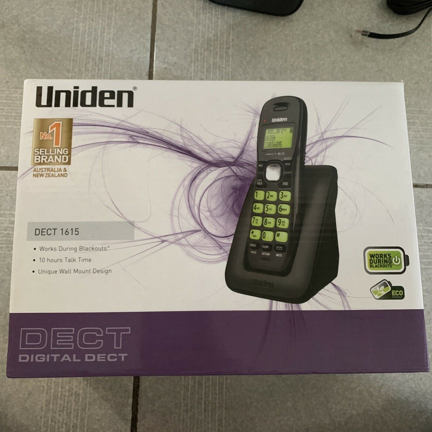 Uniden DECT1615 Digital Cordless Phone with Blackout Power Failure Protection