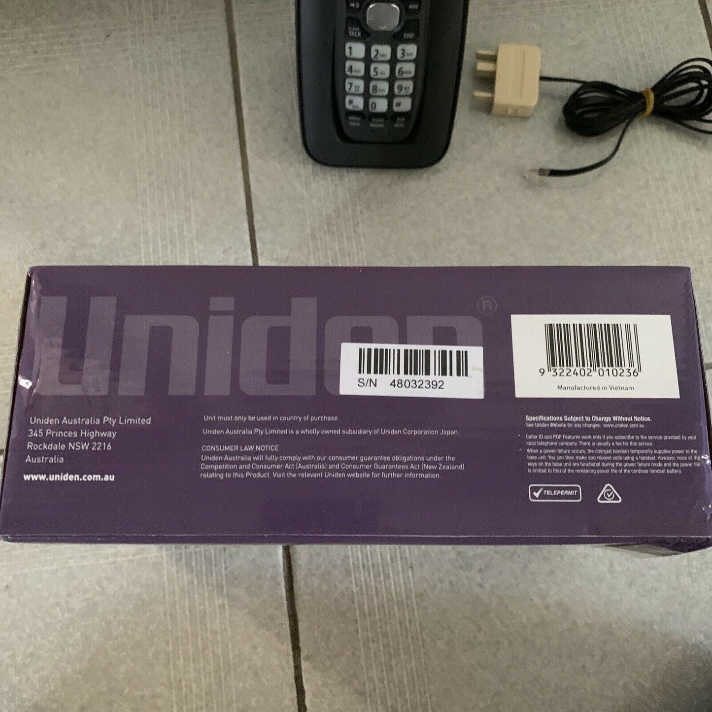 Uniden DECT1615 Digital Cordless Phone with Blackout Power Failure Protection