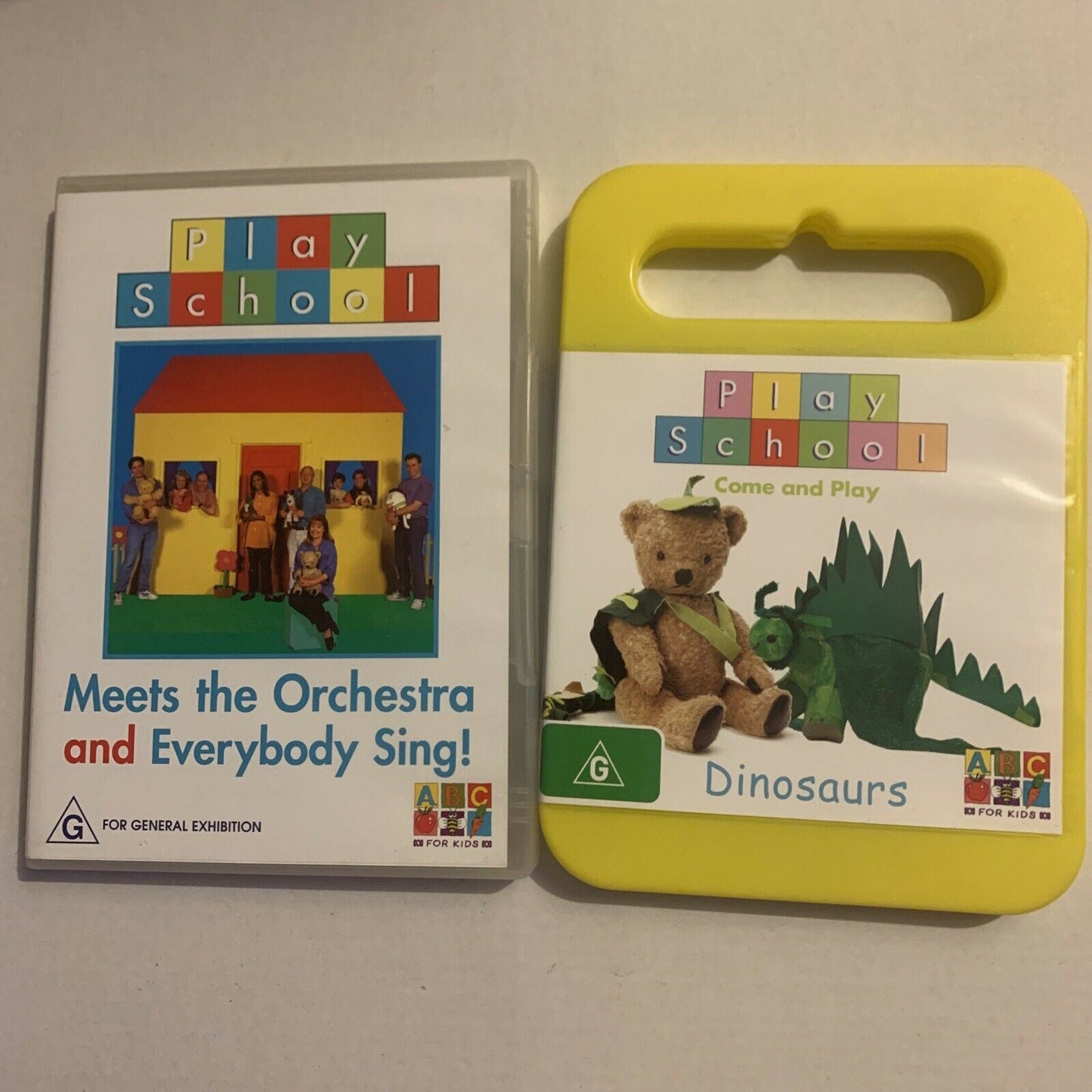 2x Play School DVD - Everybody Sing! / Meets The Orchestra & Dinosaurs (DVD)