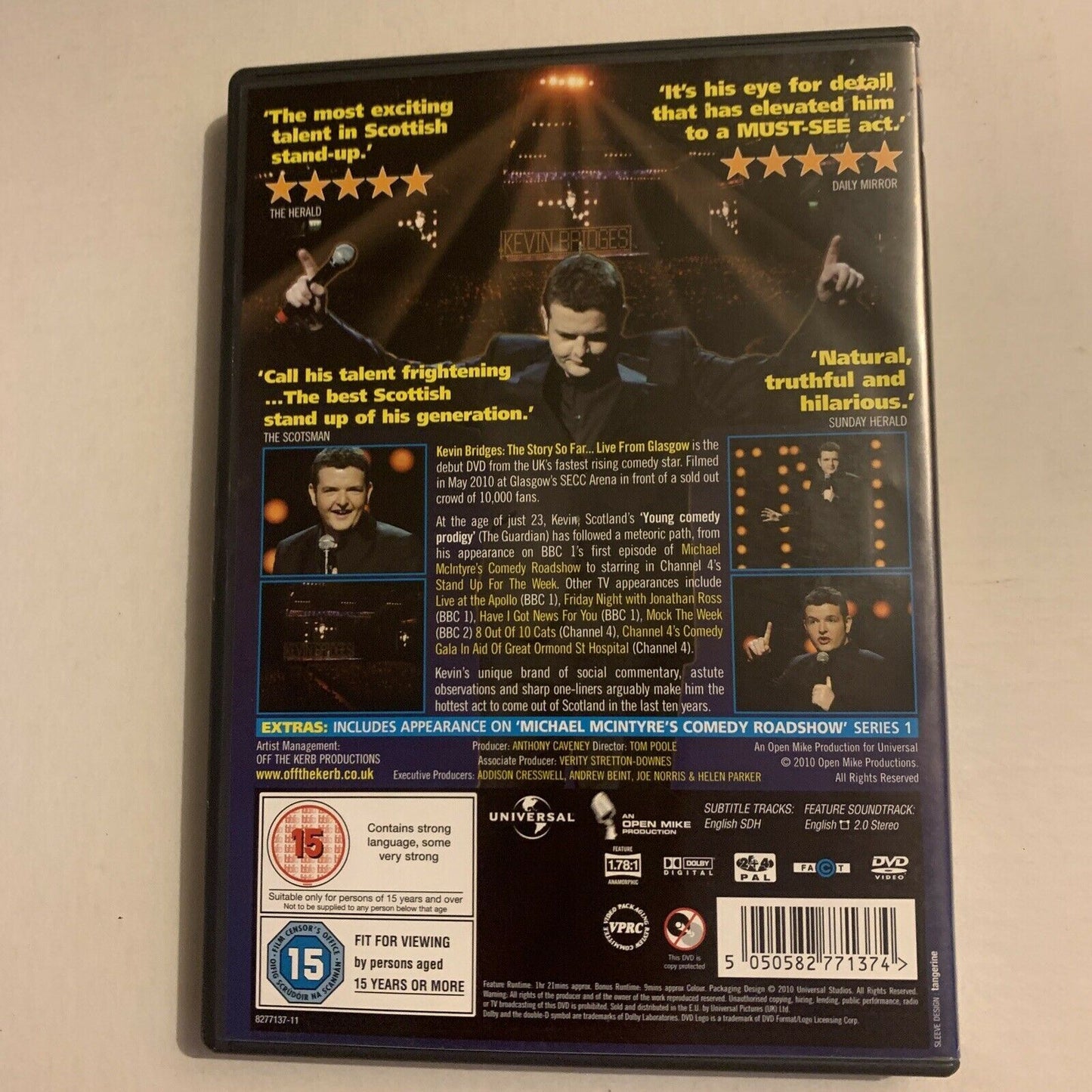 Kevin Bridges - The Story So Far... Live In Glasgow (DVD, 2010) Region 4&2