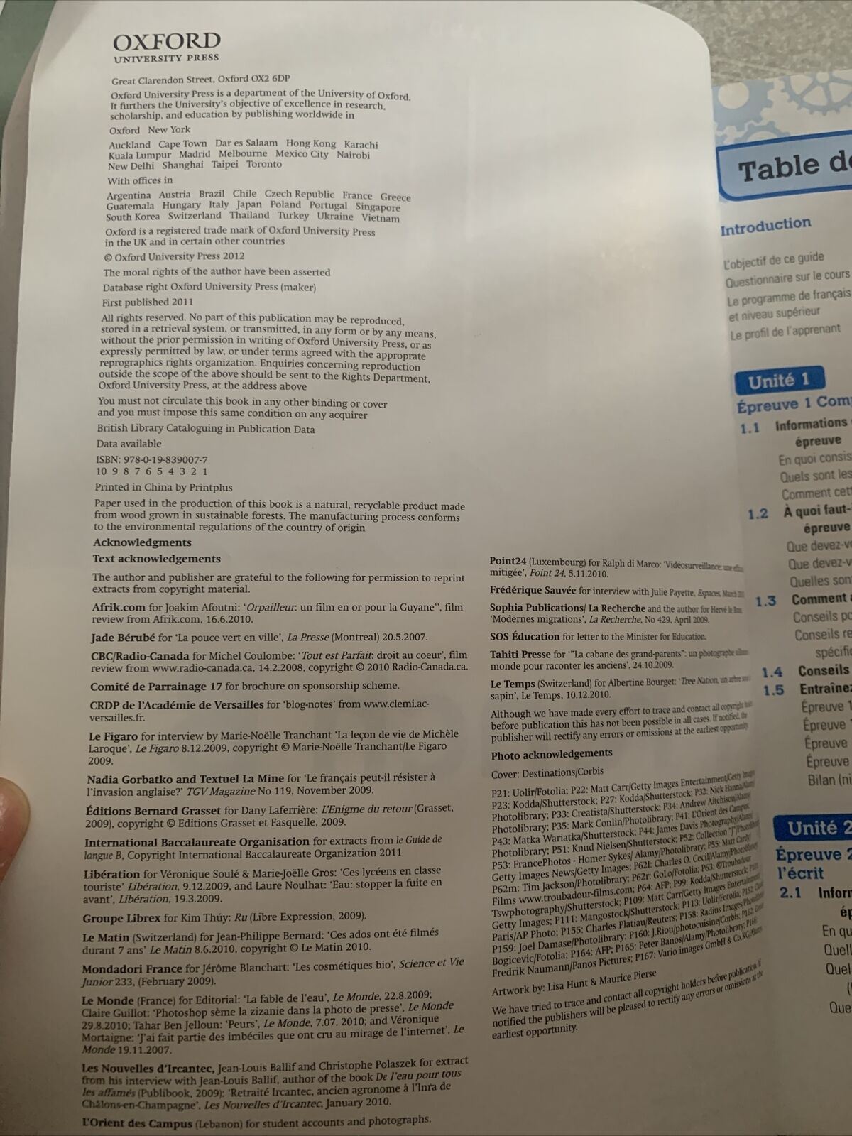 French B Skills and Practice: Oxford Ib Diploma Programme:  For the Ib Diploma by