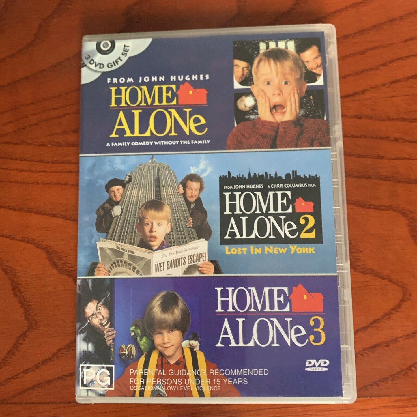 Home Alone 1, 2 & 3 (DVD, 1990) Macaulay Culkin,Joe Pesci, Daniel Stern. Region4