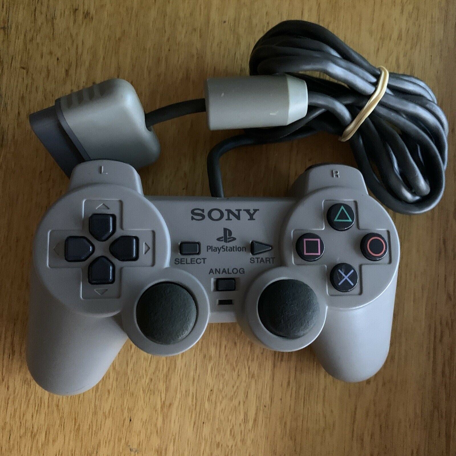 Genuine Sony PlayStation 1 CONTROLLER Grey Analog Dual Shock PS1 SCPH ...