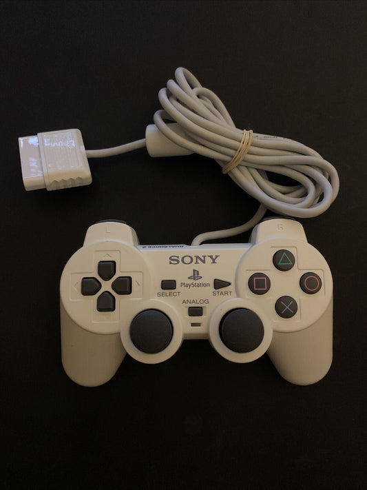 Genuine Sony Dualshock 2 Controller Analog Controller White SCPH-10010