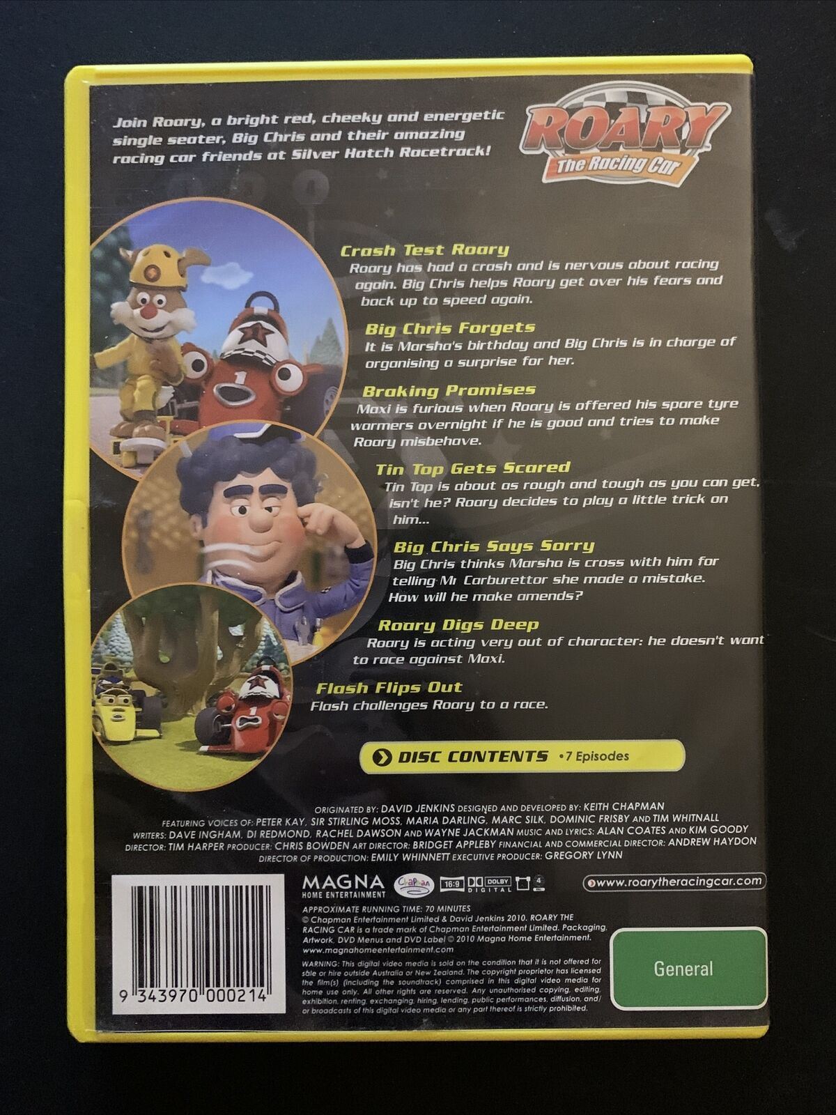 Roary The Racing Car - Crash Test Roary (DVD, 2010) Region 4