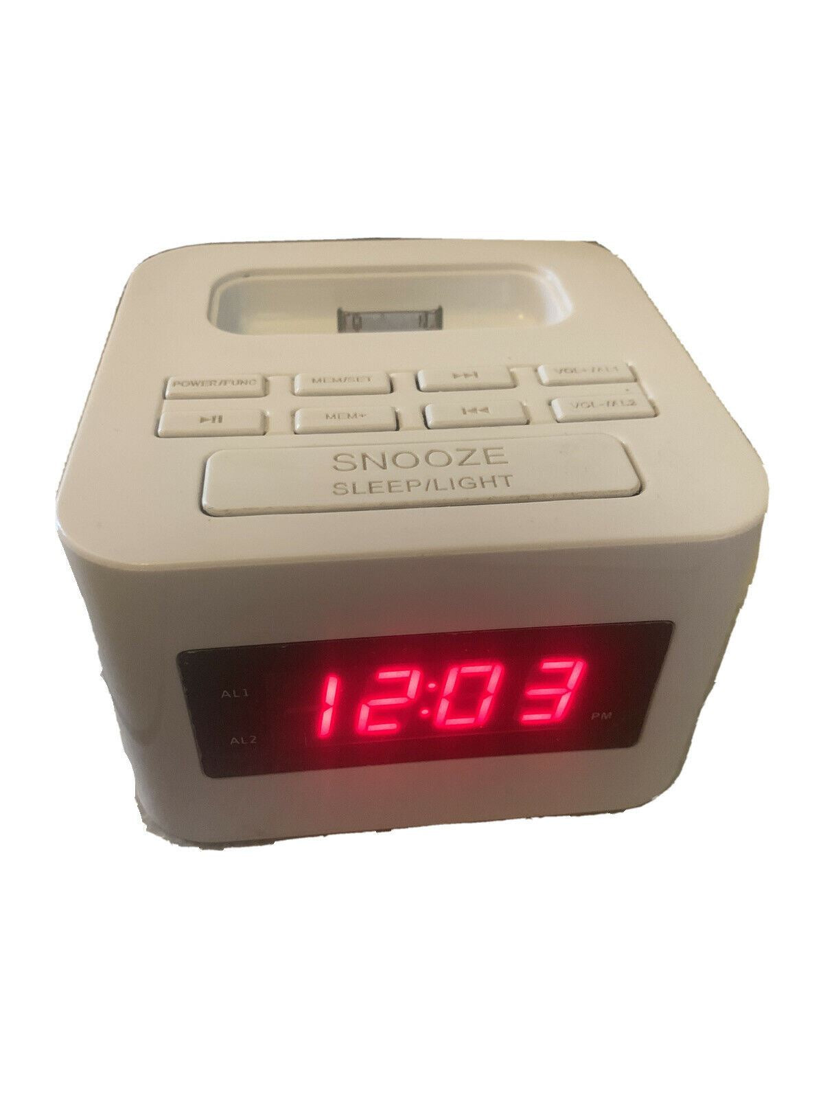 Gear2Go iPod Dock Alarm Clock Radio for iPod iPhone 30-pin - GESD001W