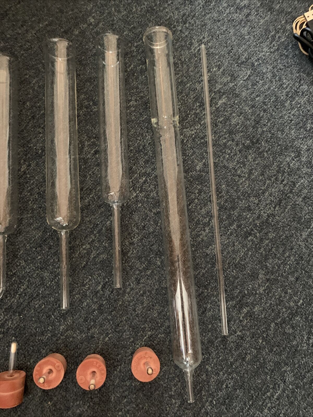 2x Glass Column, U-Shaped Drying Column, Chromomatic Columns,  5x Stoppers